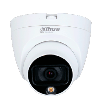 DAHUA HAC-HDW1509TLQ-A-LED - Cámara Domo Full Color de 5 MP con micrófono integrado y lente de 3.6 mm con 88° de apertura. Ofrece imagen a color 24/7, WDR real de 120 dB, LEDs para 20 metros. Resistente al agua con clasificación IP67