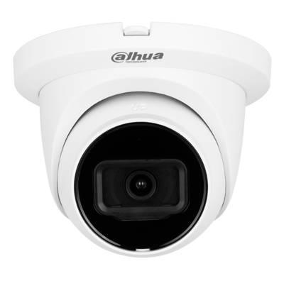 DAHUA DH-IPC-HDW2841TM-S Cámara IP WizSense de 8 MP/ H.265+/ Protección perimetral/ WDR/ HLC/ BLC/ LED IR de 30 m/ Lente de 2.8mm/ 106°/ Ranura MicroSD/ Micrófono/ PoE/ IP67/ SMD Plus