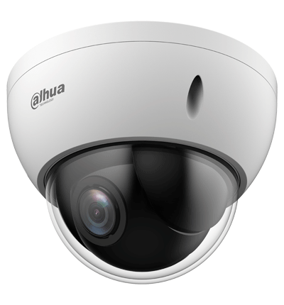 DAHUA SD22204DB-GNY - Cámara IP PTZ de 2 MP / WizSense/ 4x de Zoom óptico/ Starlight / Detección facial/ SMD 3.0/ Antivandálica IK10/ Exterior IP66/ Protección perimetral / Ranura para MicroSD/ PoE/