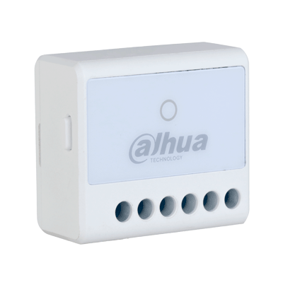 DAHUA DHI-ARM7011-W2 - Relevador Inalámbrico / 1 Salida de Relevador Pulso Seco / NO - NC Configurable / Comunicación Estable/ Detección de Interferencias/ 1 Entrada de Tamper/ Indicador de Estatus/