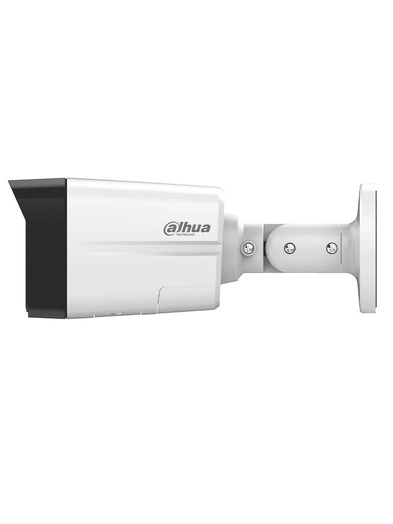 DAHUA IPC-HFW2549TL-S-PV - Cámara IP Bullet de 5 Megapixeles con Iluminador Dual y Disuasión Activa/ Sirena y Estrobo/ Lente de 2.8 mm/ 111 Grados de Apertura/ WizSense/ 30 Metros de IR y Luz Visible/ WDR Real/ PoE/ Audio Bidireccional/Ranura MicroSD