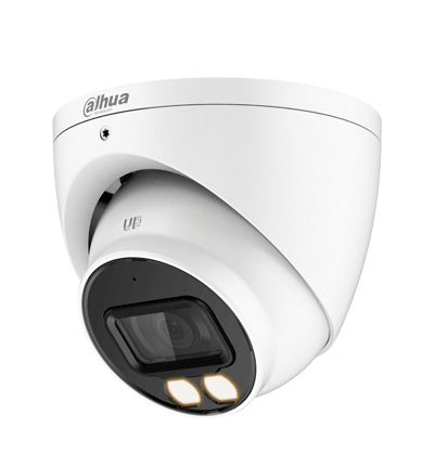 DAHUA HAC-HDW1200T-IL-A - Camara Domo de 2 Megapixeles/ Iluminador Dual Inteligente + Full Color/ Lente de 2.8 mm/ 102 Grados de Apertura/ Microfono Integrado/ 40 Metros de Iluminacion IR y Visible/ dWDR/ IP67/ Super Adapt/