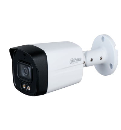 DAHUA HAC-HFW1801TLMN-IL-A - Camara Bullet 4k/ Iluminador Dual Inteligente + Full Color/ Lente de 2.8 mm/ 106 Grados de Apertura/ Microfono Integrado/ 40 Metros de Iluminación IR y Visible/ WDR Real de 120 dB/ IP67/