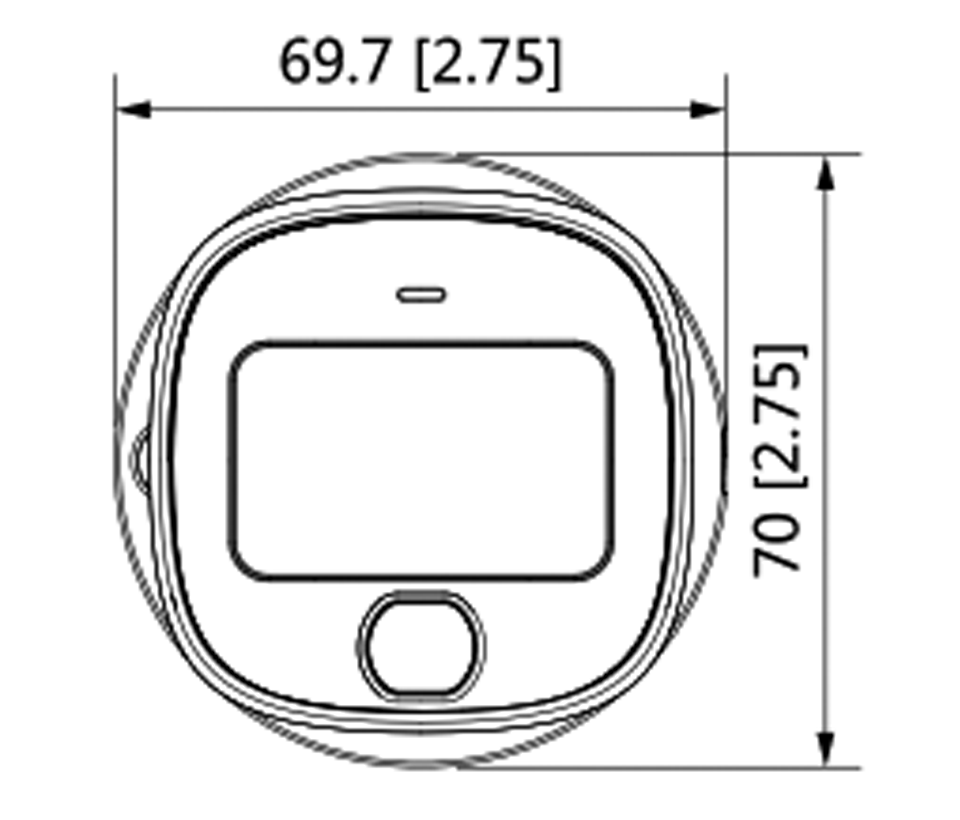 DAHUA HAC-HFW1209C-LED - Cámara Bullet Full Color 1080p/ Lente de 2.8 mm/ 106 Grados de Apertura/ Luz Blanca de 20 Mts/ DWDR/ Starlight/ IP67/ Soporta CVI/AHD y CVBS/