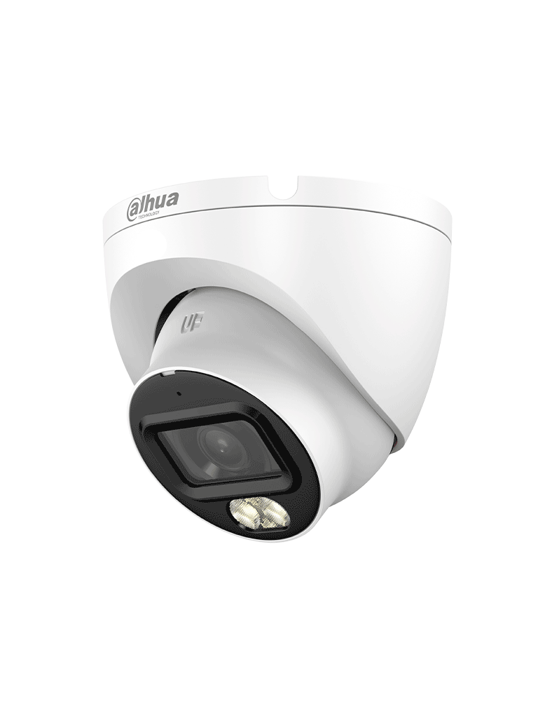 DAHUA DH-HAC-HDW1209TLQN-A-LED-0280B-S3 -Cámara Domo Full Color de 2 MP con lente de 2.8mm y ángulo de 103° Micrófono integrado, iluminación de 30 m, tecnología Starlight y DWDR. Resistente con IP67, visión clara en baja luz #M1