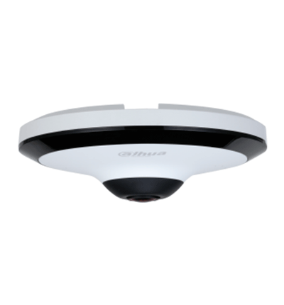 DAHUA IPC-EW5541N-AS - Cámara IP FishEye de 5 MP/WinzMind/ IR de 10 Mts/H.265+/ PoE/ WDR Real/ Micrófono Integrado/ Heat Map/ Detección Inteligente/ Ranura para MicroSD/E&S de Alarma/E&S de Audio/ 3D DNR, HLC, BLC/Interior