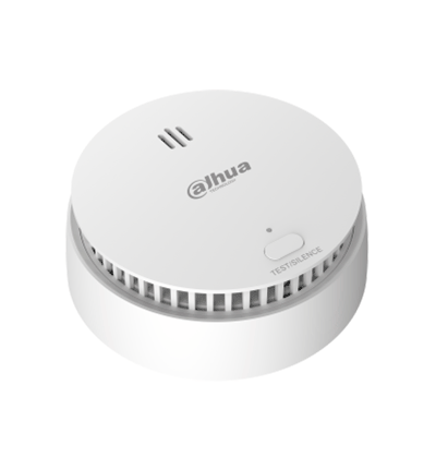DAHUA DHI-HY-SA21A-W2 - Detector de Humo Inalámbrico / Sensor Fotoeléctrico de Doble Cámara / Sirena Interna de 85dB / Función de Prueba y Silenciar / Alarma Visual y Sonora / Indicador Led /