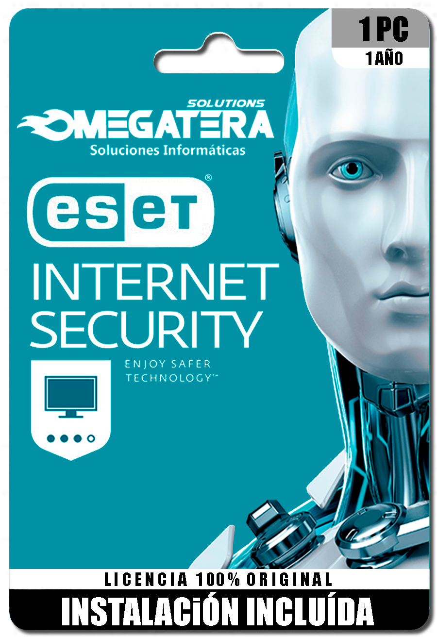 ANTIVIRUS ESET NOD32 INTERNET SECURITY - 1 AÑO - 1 SOLA ACTIVACIÓN, WIN/MAC