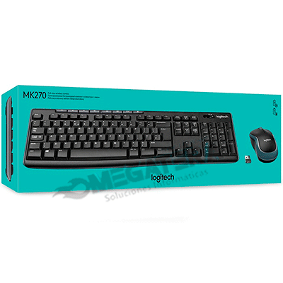 KIT TECLADO/MOUSE, LOGITECH, MK270, INALAMBRICO, USB