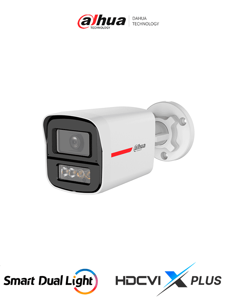 DAHUA DH-HAC-HFW1249XN-IL-A-PRO - Cámara Bullet HDCVI 2MP WizColor/ Imagen 24 Horas a Color/ Corrección de Distorsión de Imagen mediante IA/ Iluminador Dual Inteligente/ Hasta 50m de Dist de Ilumin/ Doble Mic Incorp/ Campo de Visión de Hasta 101°