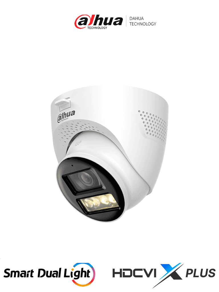 DAHUA DH-HAC-HDW1200TQ-IL-T- Cámara Domo de 2 Megapíxeles 1080P/ HDCVI X Plus/ Iluminador Dual Inteligente/ Audio Bidireccional/ Apertura de Hasta 111°/ Iluminación de Hasta 40m/ Fabricada en Metal + Plastico #HI