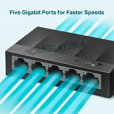 SWITCH, TP-LINK, LS1005G, 5 PUERTOS, GIGABIT ETHERNET