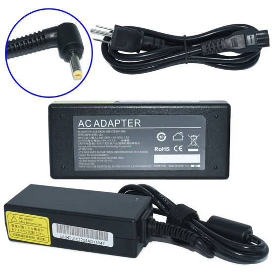 Cargador / Adaptador para Laptop GENERICO AC-HP-Mini de 40W 19V-2.1A (4.0*1.7) -