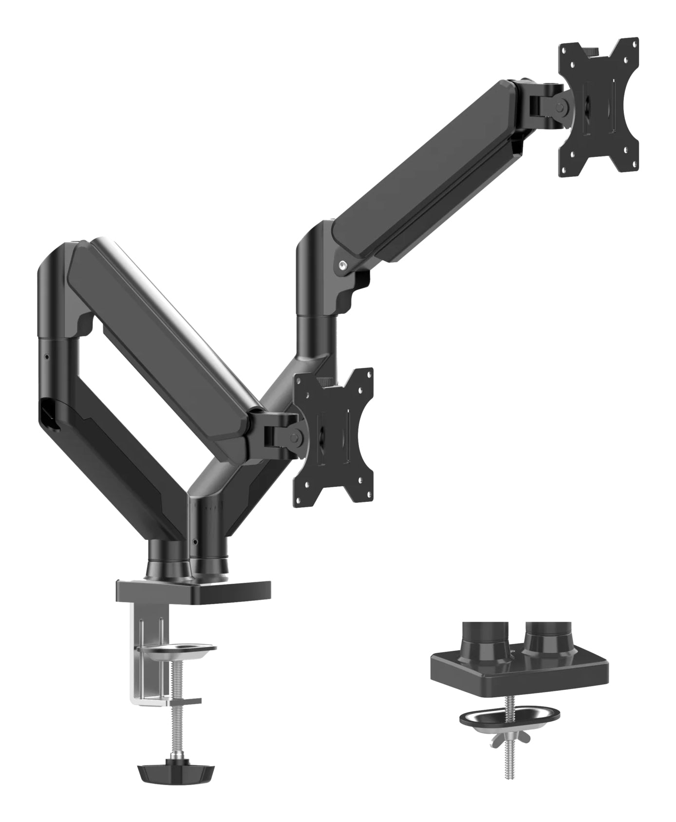 Brazo Articulador Para Dos Monitores Naceb (NA-0214) - Brazo Articulador Para Dos Monitores Na-0214 Negro Dsa2102