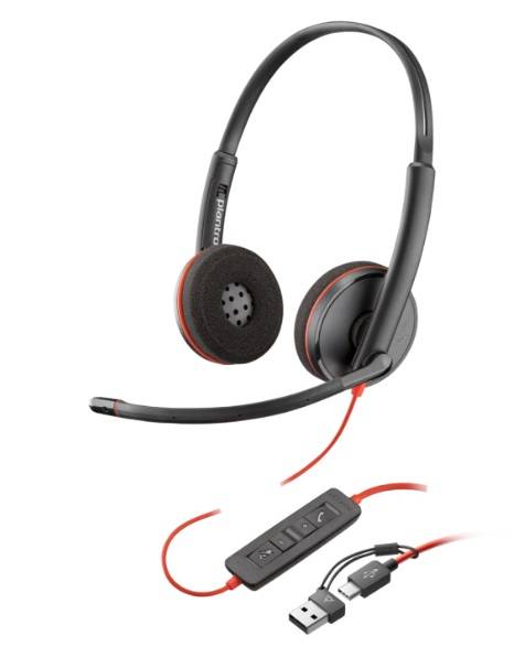 Auriculares PLANTRONICS 8X228A6 - Diadema, Negro