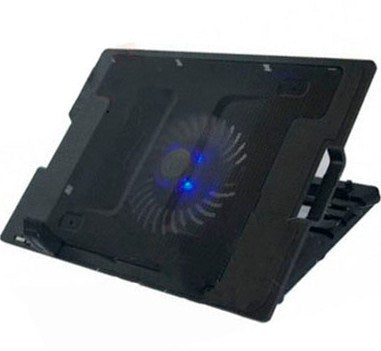 Base Enfriadora - luz led, 5 ángulos ajustables, 9 a 17 Pulgadas, Negro, BROBOTIX 917140