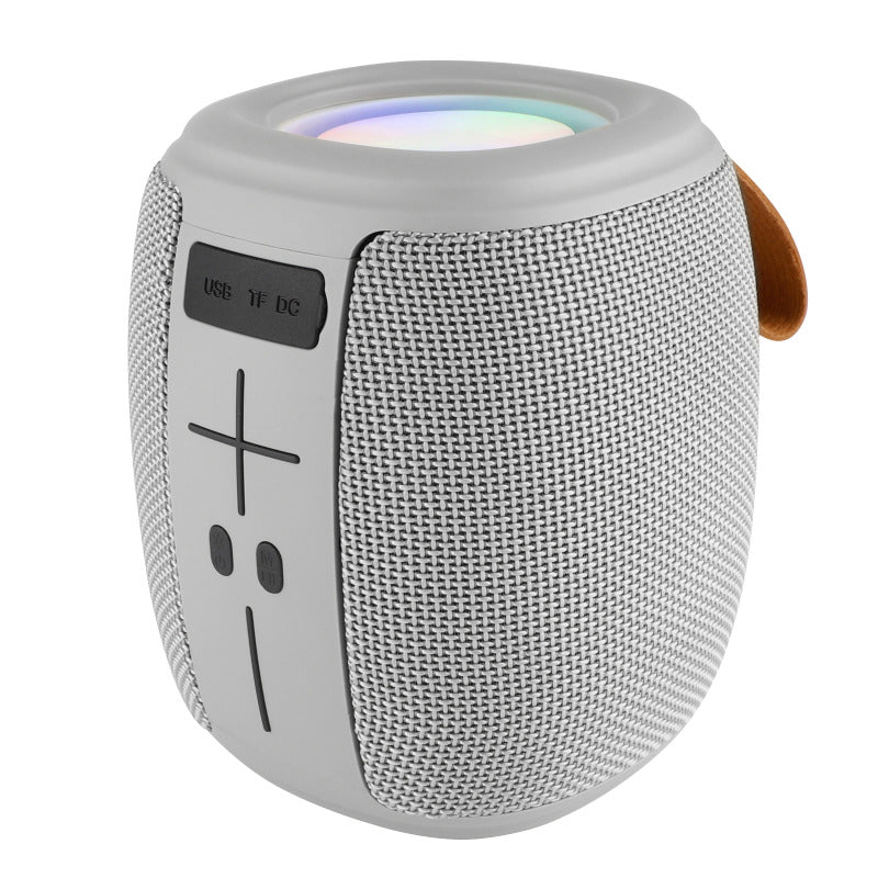 Bocina Bluetooth Inalámbrica Luz LED Función TWS Novel Drum Color Gris | PERFECT CHOICE -