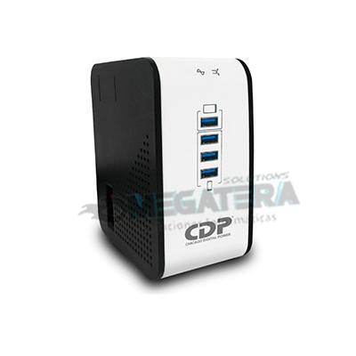 REGULADOR, CDP, AVR 1008, 500W, 8 CONTACTOS, BLANCO