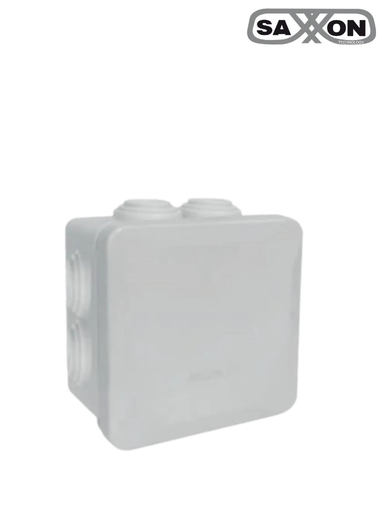 SAXXON CE808045CH - Caja de conexiones con 7 entradas / Termoplástico / Dimensiones 85 x 85 x 45 mm (Ancho x Alto x Fondo) / IP55