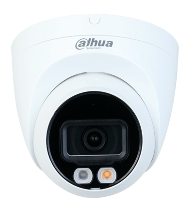 DAHUA IPC-HDW2449T-S-IL - Camara Domo IP de 4 Megapixeles/ Con Iluminador Dual Inteligente+Full Color/ WizSense/ Lente de 2.8mm/ 95 Grados/ Microfono Integrado/30 Mts de IR y Luz Visible/Metálica/Ranura MicroSD/WDR de 120 dB/SMD Plus/PoE/ #SwitchD2