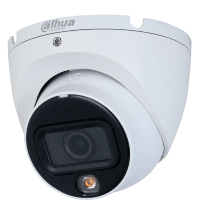 DAHUA HAC-HDW1801TLM-IL-A - Camara Domo 4k/ Iluminador Dual Inteligente + Full Color/ Lente de 2.8mm/ 106 Grados de Apertura/ 20 Metros de Iluminación IR y Visible/ Super Adapt/ Microfono Integrado/ WDR Real de 120 dB/ IP67/
