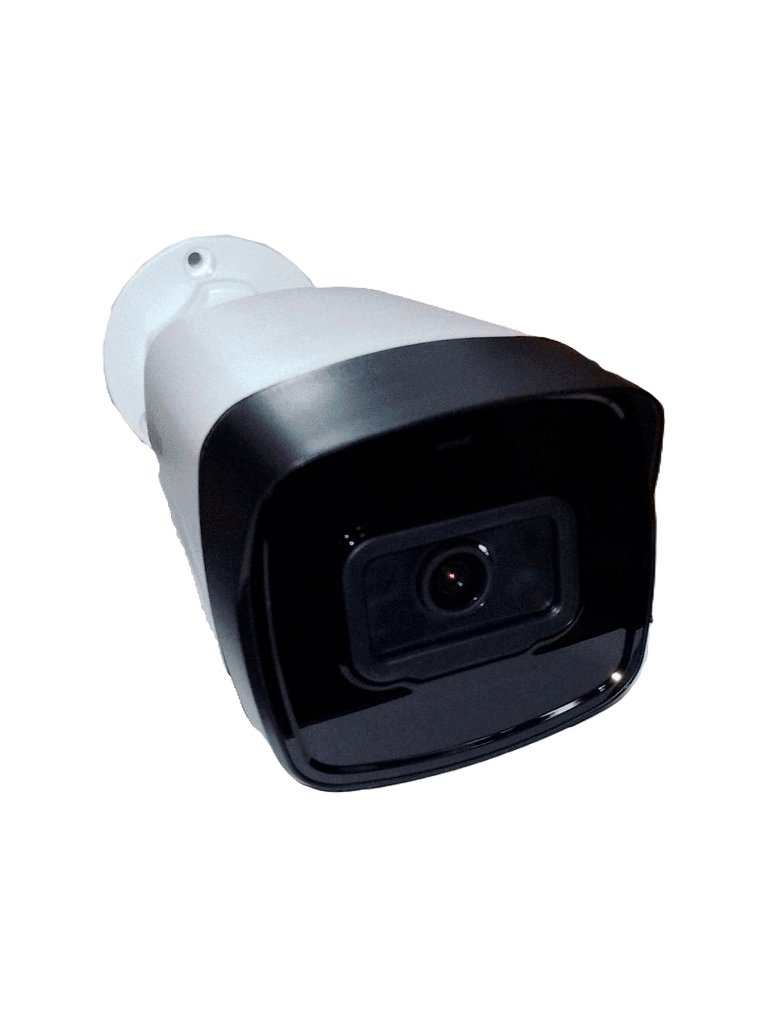 DAHUA IPC-B1E20 - Camara IP Bullet de 2 MP, lente 2.8 mm, 99° de visión, IR 30 m, IP67 y PoE. Incluye DWDR, 3D NR, HLC, BLC y compresión H.265+ para videovigilancia eficiente