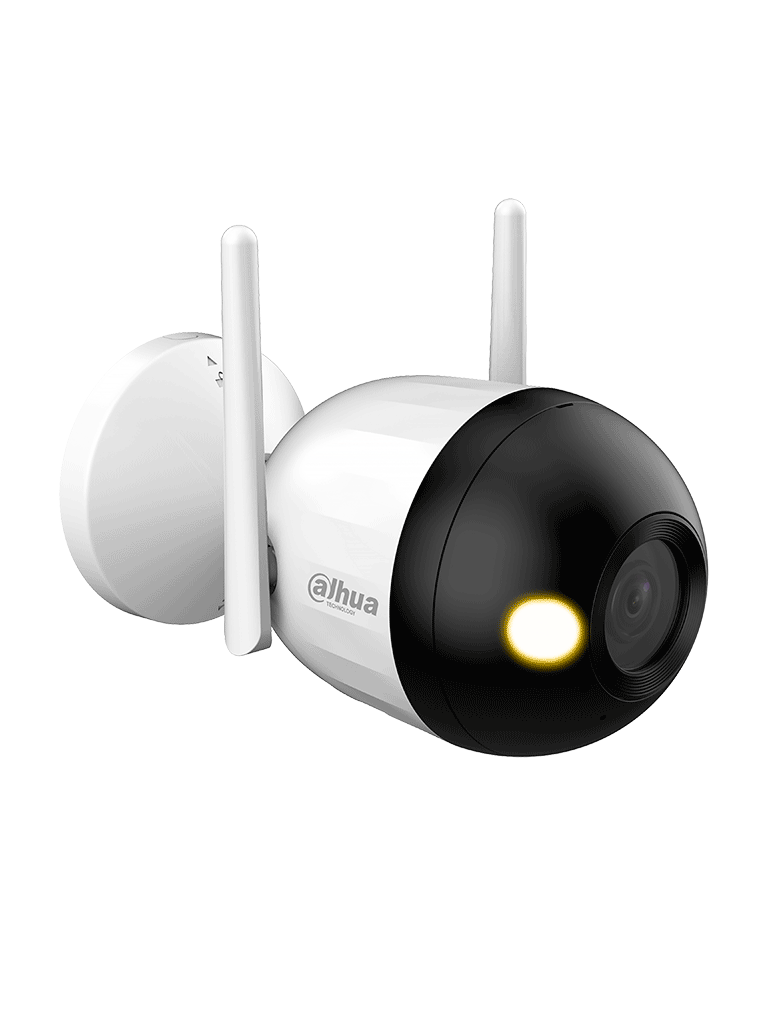 DAHUA F4CN-LED - Cámara IP Bullet Wifi de 4 Megapíxeles/ Full Color/ Microfono Integrado/ 30 Mts de Luz Visible/ Ranura para MicroSD/ IA con Detección de Humanos/ IP67/ #WifiDahua#DHWifi #MCI2  #IPMC