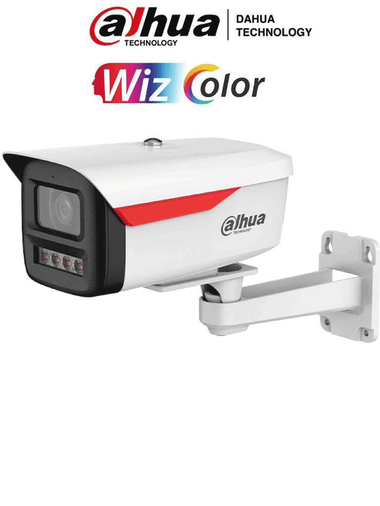 DAHUA DH-IPC-HFW2649M-S-B-PRO Cámara IP Bullet  de 6MP/ WizColor / WizSense/equipada con IA/ SMD Plus/ Lente de 2.8 mm/ micrófono integrado/ Protección perimetral/ Ranura MicroSD, WDR real de 120 dB y PoE. Certificación IP67/