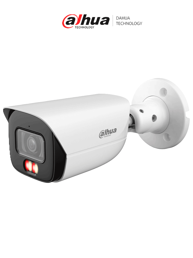 DAHUA DH-IPC-HFW3849E-AS-IL - Cámara IP Bullet de 8 Megapíxeles con Iluminador dual/ WizSense/ Lente de 2.8 mm/ 107 Grados de Apertura/ H.265+/ Microfono Integrado/ 1 E&S de Alarma y Audio/ SMD 4.0/ WDR Real/ Quick Pick AI SSA/ PoE/ IP67/ #MCI1 #SED