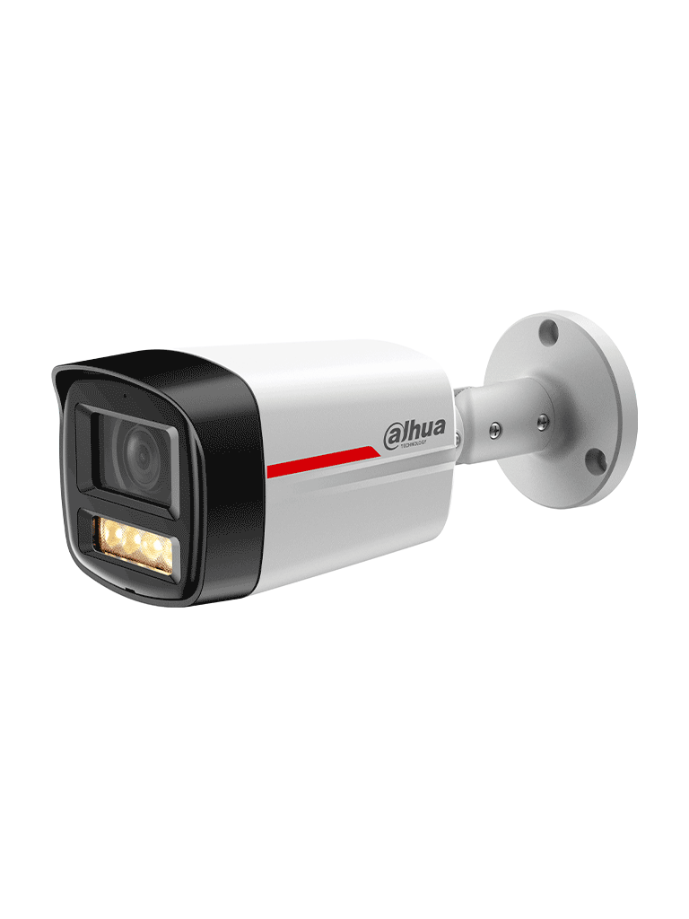 DAHUA DH-IPC-HFW2249TLP-S-LED-0280B-PRO- Cámara IP Bullet de 2MP / WizColor/ WizSense/ SMD Plus/ Protección Perimetral/ Detección de movimiento inteligente/ Lente 2.8mm/  Luz Cálida 50m/ Micrófono/ Ranura para Micro SD/ IP67/ #LoNuevo #DWIZ