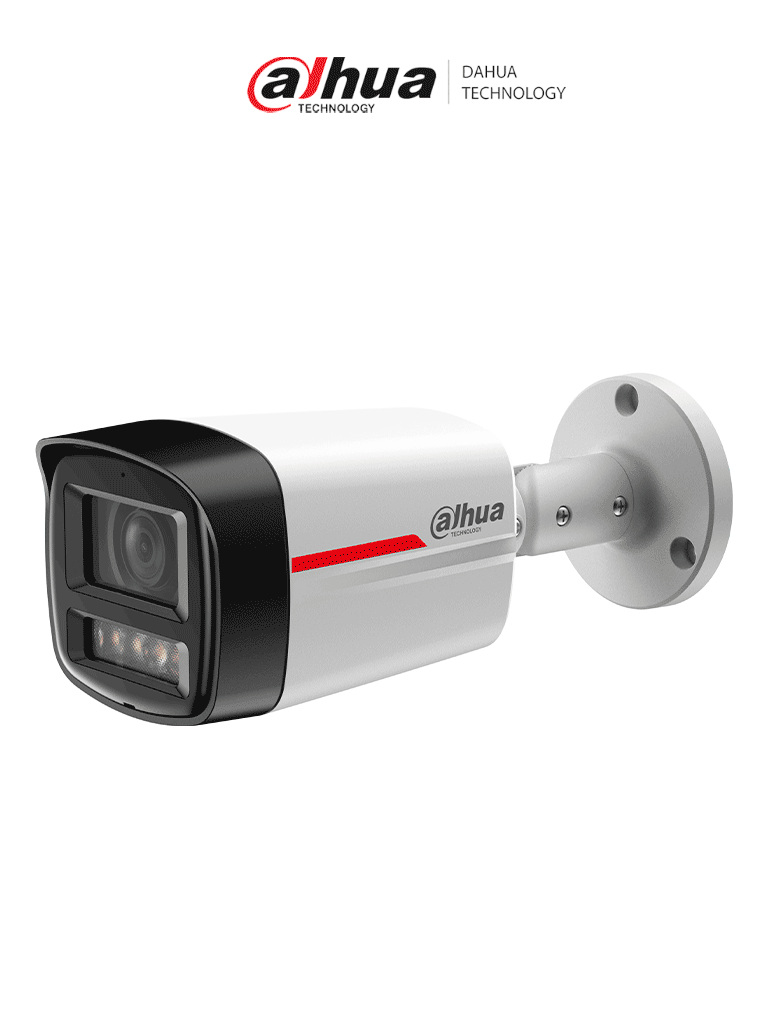 DAHUA DH-IPC-HFW2449TLP-S-LED-0280B-PRO- Cámara IP Bullet de 4MP / WizColor /WizSense/ Lente 2.8mm/ SMD Plus/ Protección perimetral/ IP67/ PoE/ Ranura MicroSD #LoNuevo #DWIZ