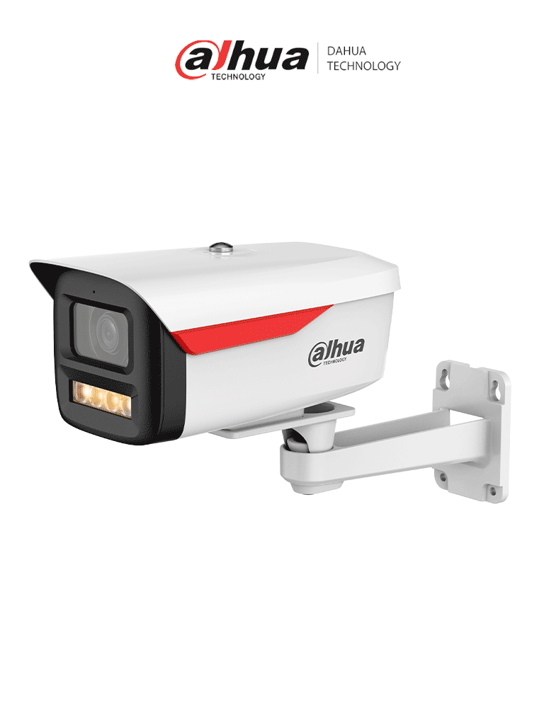 DAHUA DH-IPC-HFW2249MP-S-LED-0360B-B-PRO- Cámara IP Bullet de 2MP/WizColor /WizSense/ equipada con IA/ SMD Plus/ Lente de 3.6 mm/ micrófono integrado/ Protección perimetral/ Ranura MicroSD, WDR real de 120 dB y PoE.Certificación IP67 #LoNuevo #WIZD #DWIZ