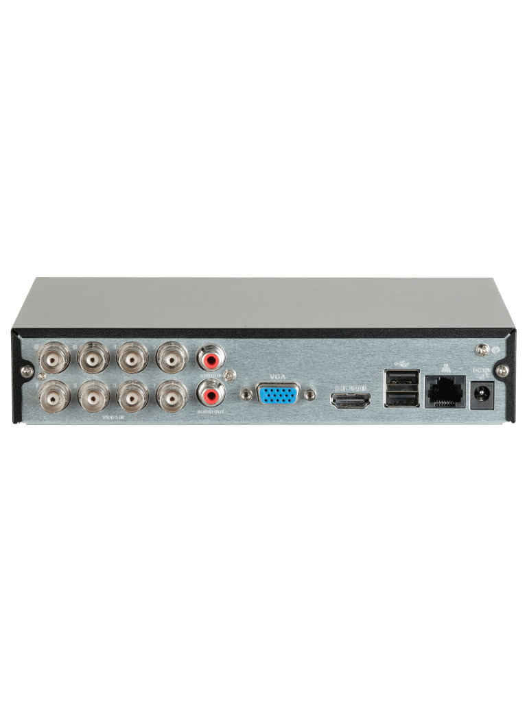 DAHUA XVR1B08H-I - DVR de 8 canales 5MP Lite con WizSense y H.265+. Soporta 8 canales + 4 IP, o hasta 12 canales IP. Con SMD Plus y búsqueda inteligente de humanos y vehículos. 1 puerto SATA de hasta 16TB. #HDCVI9.0 #5M#VolDH