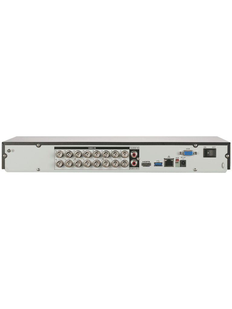 DAHUA XVR5216AN-4KL-I3 - DVR de 16 Canales 4k/ WizSense/ IA/ H.265+/ 2 Bahías de Disco Duro/ 16 Ch HDCVI + 16 IP (Hasta 32 IP)/ 2 Canales de Reconocimiento Facial/ SMD Plus/ Codificación IA/  Funciones IoT&POS/ Audio Bidireccional