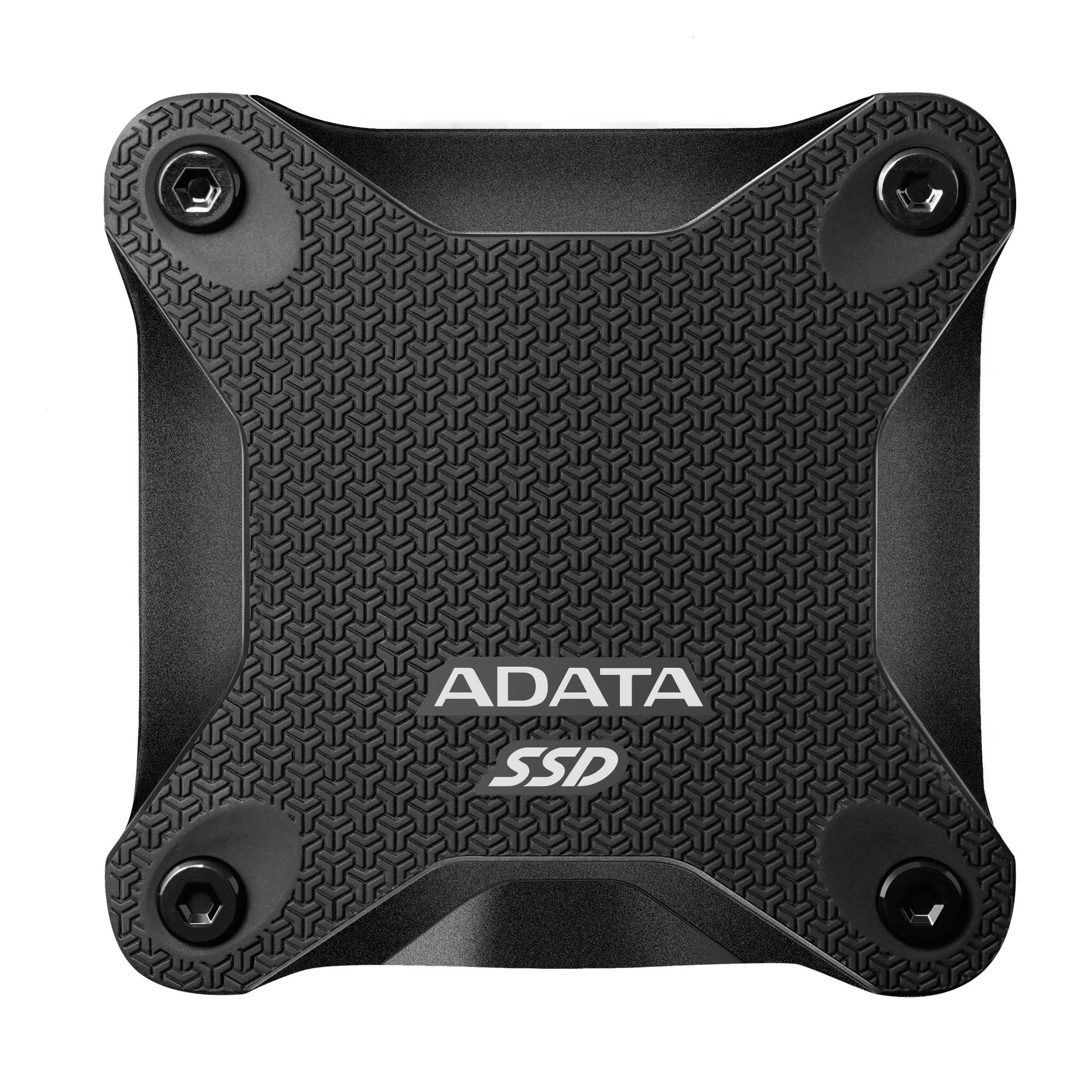 SSD Externo ADATA SD620 512GB. USB 3.2 Gen2 - Velocidad de transferencia de hasta 520 MB/s, resistente a impactos grado MIL-STD Color NEGRO. N.P. SD620-512G
