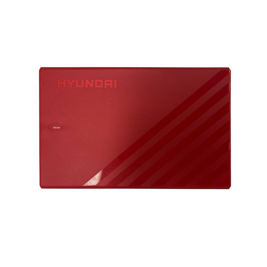 DISCO DURO EXTERNO HYUNDAI 500GB 2.5 USB ROJO 500HYNRED CABLE DE TRANSFERENCIA INCLUIDO -