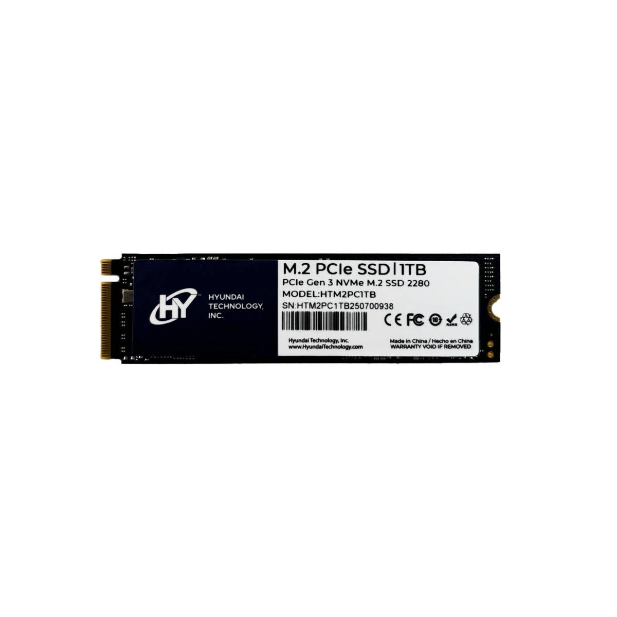 Unidad de Estado Solido - 1TB M.2 2280, PCIe 3.0 NVMe  HTM2PC1TB
