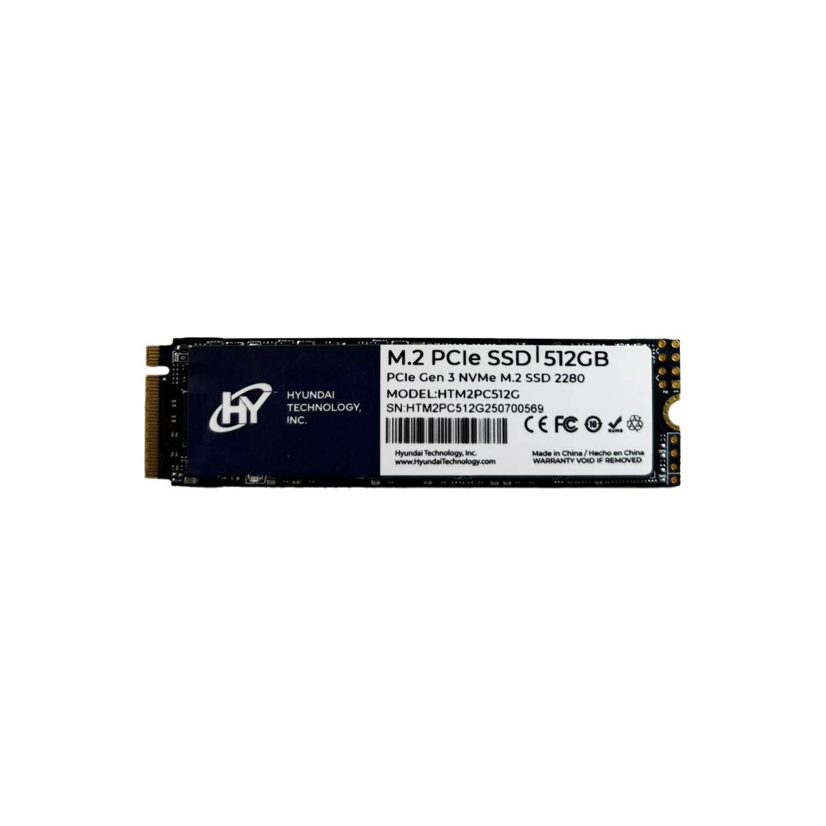 Unidad de Estado Solido - 2TB M.2 2280, PCIe 3.0 NVMe  HTM2PC2TB