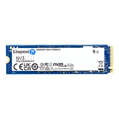UNIDAD DE ESTADO SOLIDO KINGSTON NV3 1TB M.2 2280 NVME PCIE GEN 4X4 R.6000MB/S W.4000MB/S -