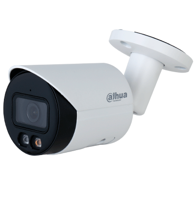 DAHUA IPC-HFW2449S-S-IL - Camara Bullet IP 4 Megapixeles/ Iluminador Dual Inteligente+Full Color/ WizSense/ Lente de 2.8mm/ 95 Grados/ Microfono Integrado/ 30 Mts de IR y Luz Visible/ Metal/ Ranura MicroSD/ WDR 120dB/ SMD Plus/ PoE #FULLC #IMD