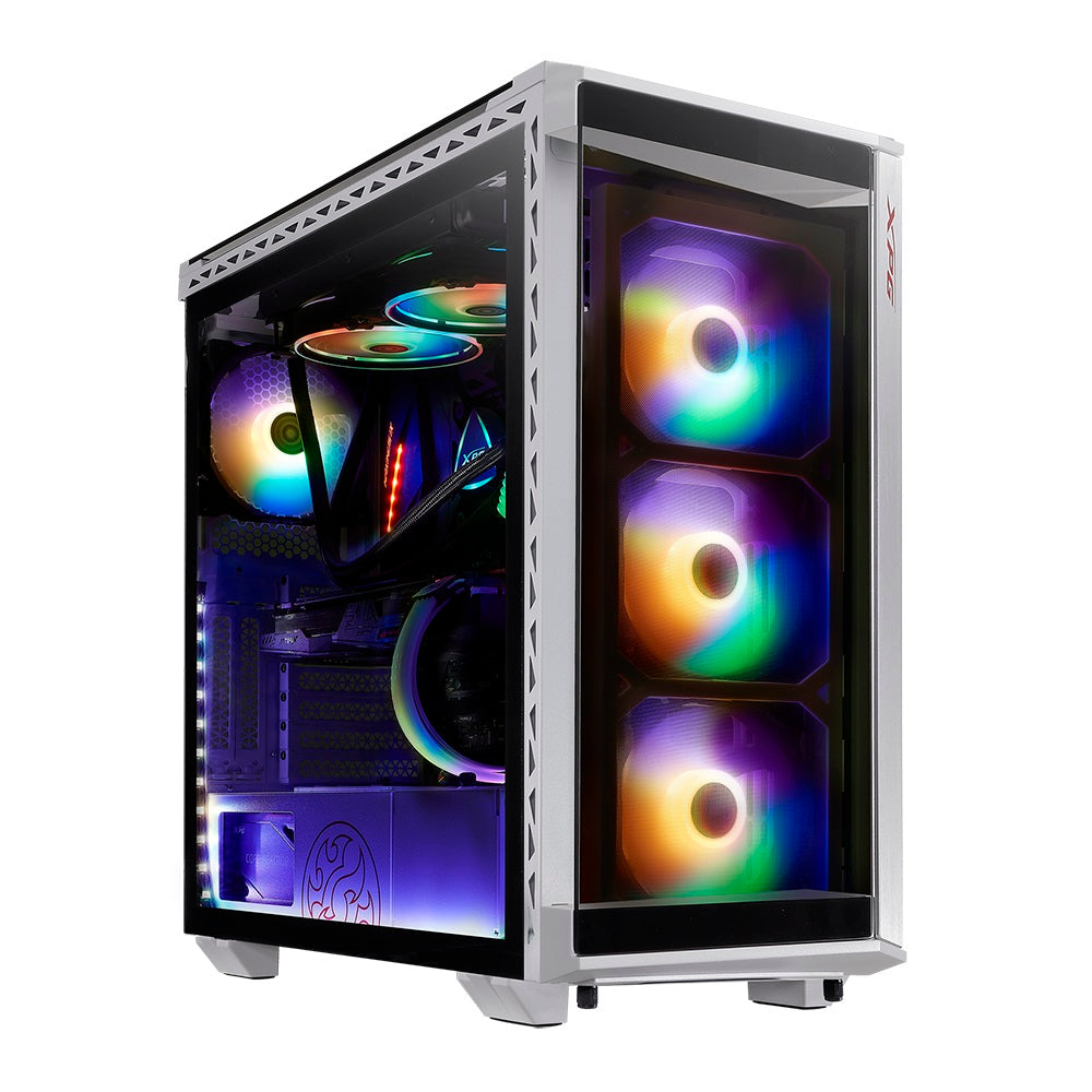 Gabinete XPG Battlecruiser RGB White  RGB Sync  Cristal Templado  E-ATX - Color Blanco -