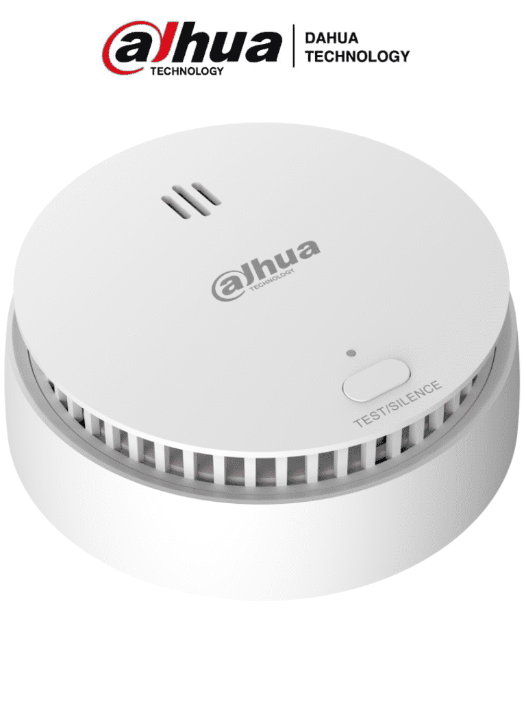 DAHUA DHI-HY-SA21A-W2 - Detector de Humo Inalámbrico / Sensor Fotoeléctrico de Doble Cámara / Sirena Interna de 85dB / Función de Prueba y Silenciar / Alarma Visual y Sonora / Indicador Led /