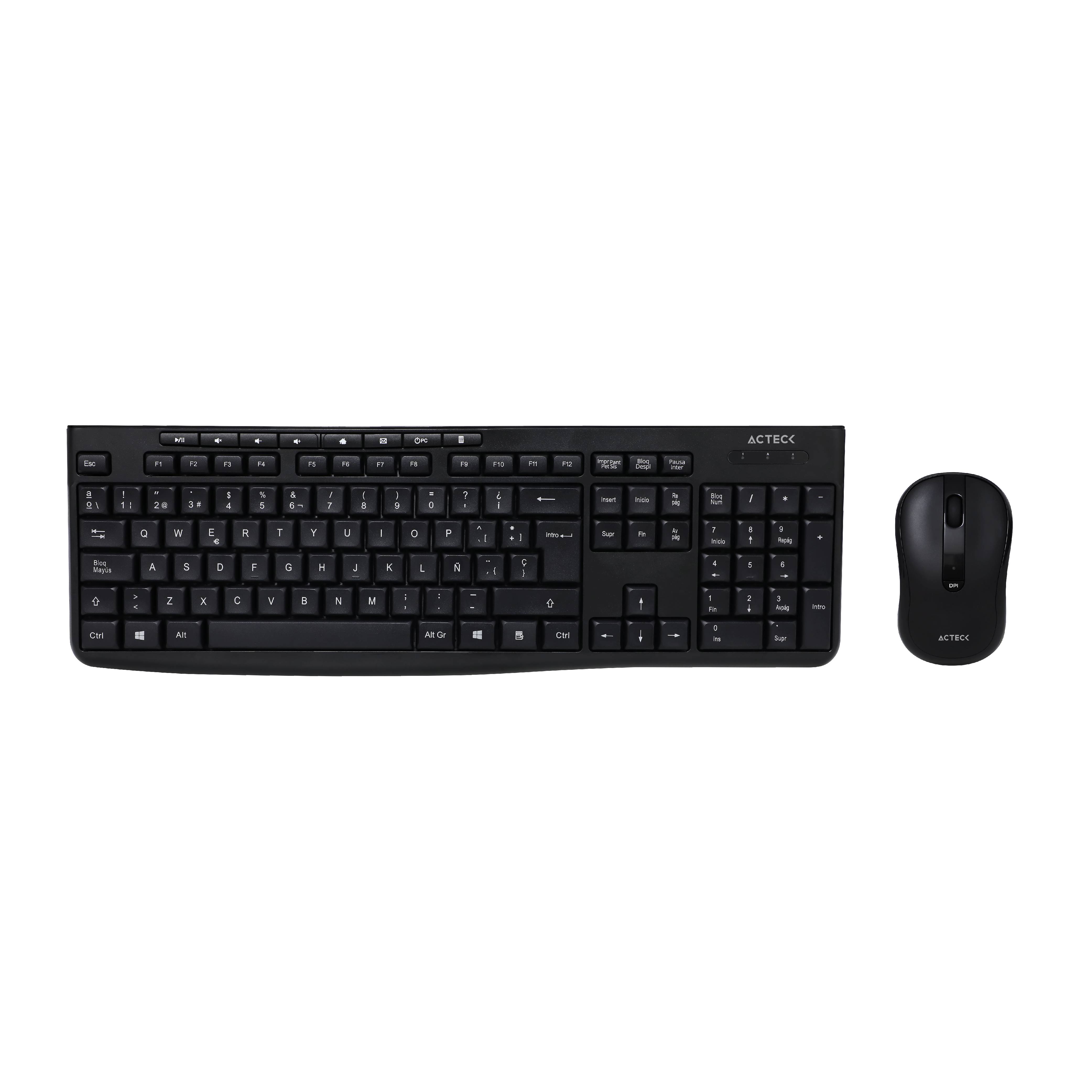 Kit Teclado y Mouse Acteck CREATOR PRIME MK455 Essential Series Teclado y Mouse Inalámbrico -