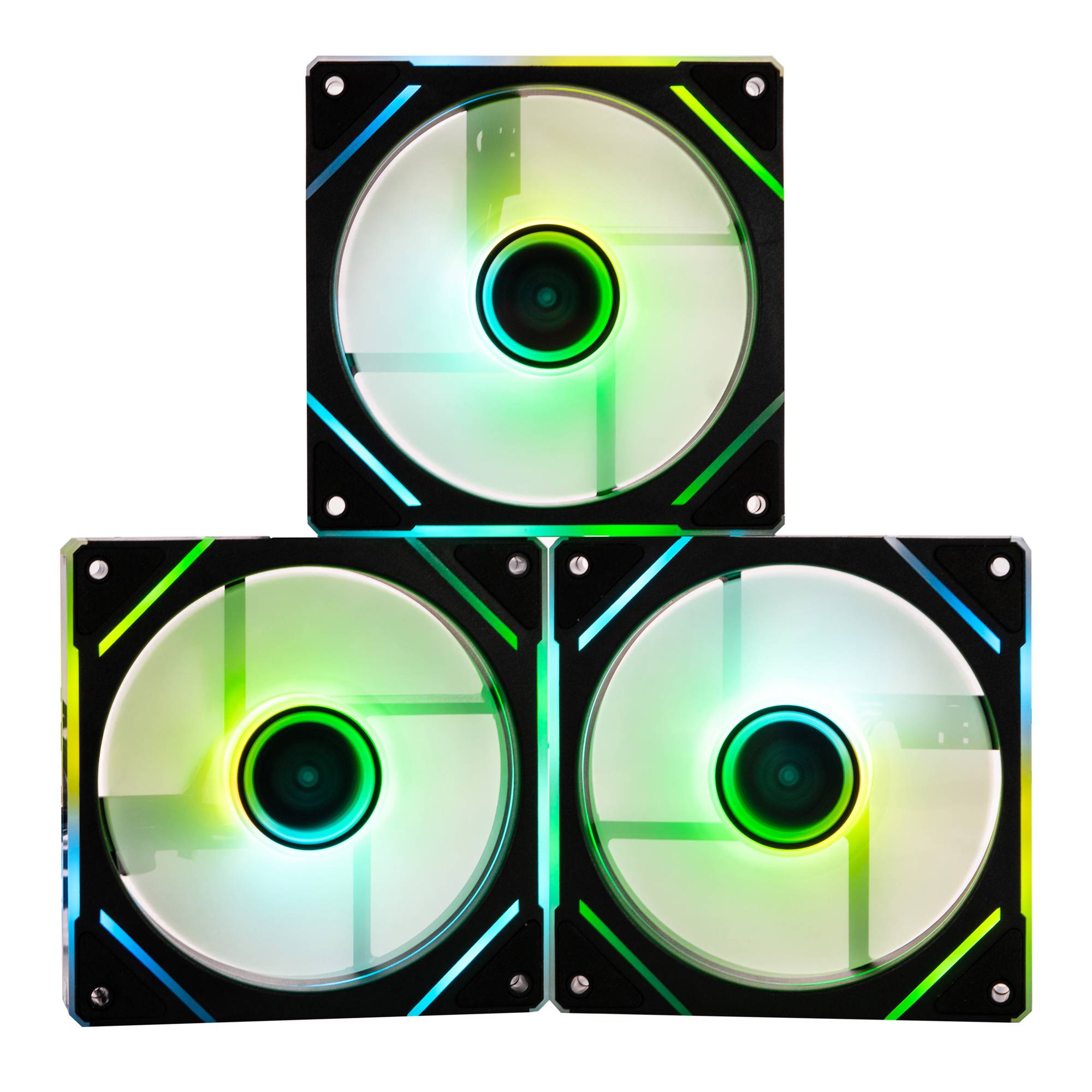 KIT DE 3 VENTILADORES NEGRO NA-0650N -