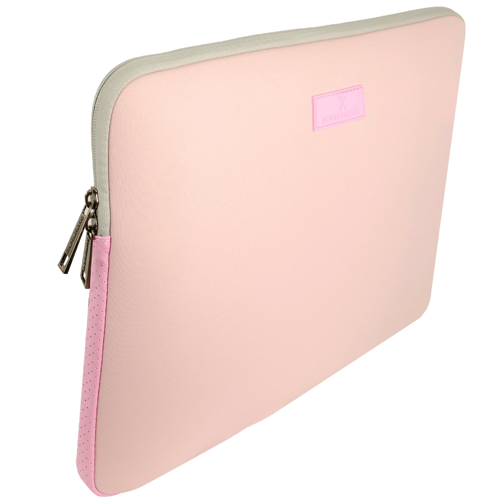 Funda para Laptop 15 Pulgadas Material Neopreno Ligero y Acolchado Bagiq Color Rosa | PERFECT CHOICE -