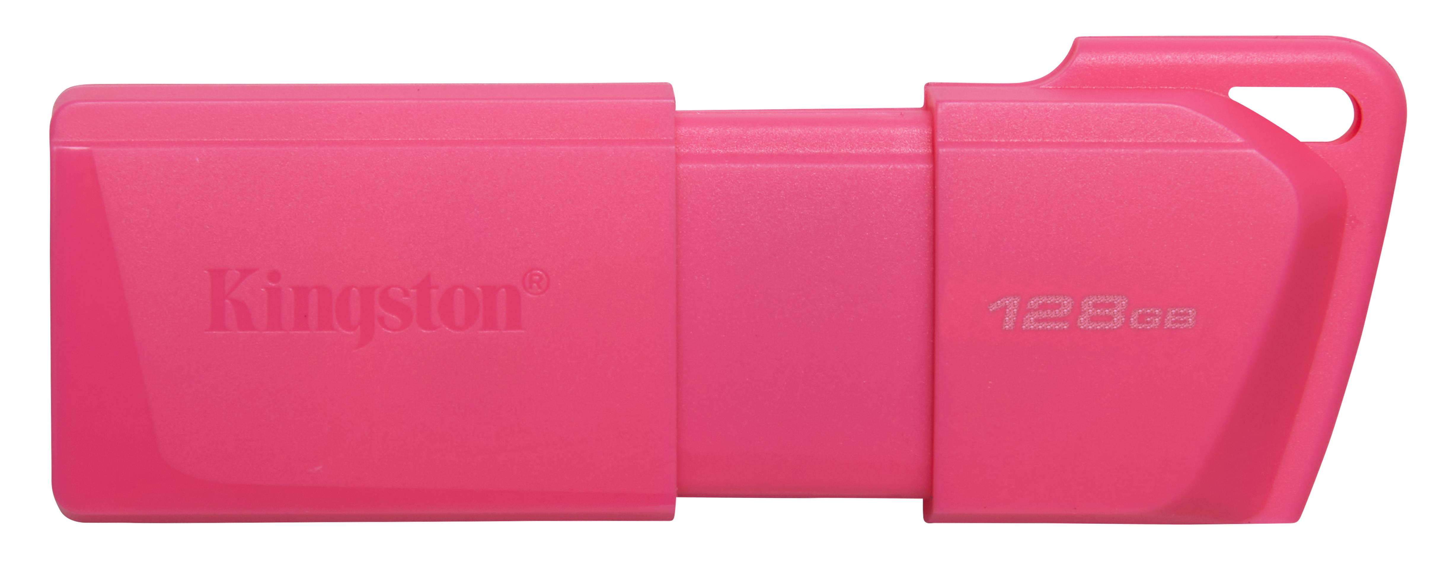 MEMORIA USB KINGSTON DATATRAVELER EXODIA M 128GB 3.2 GEN 1 RETRÁCTIL ROSA NEON -
