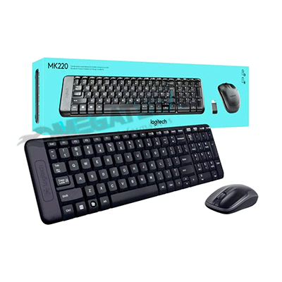 KIT TECLADO/MOUSE, LOGITECH, MK220, INALAMBRICO, USB