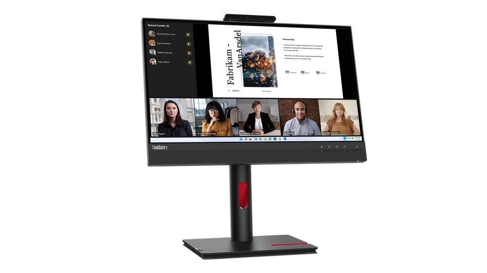 Monitor Lenovo TIO22 G5 - Pantalla 21.5 Pulgadas (1920x1080) HDMI, DisplayPort, Garantia 3 años con fabricante.