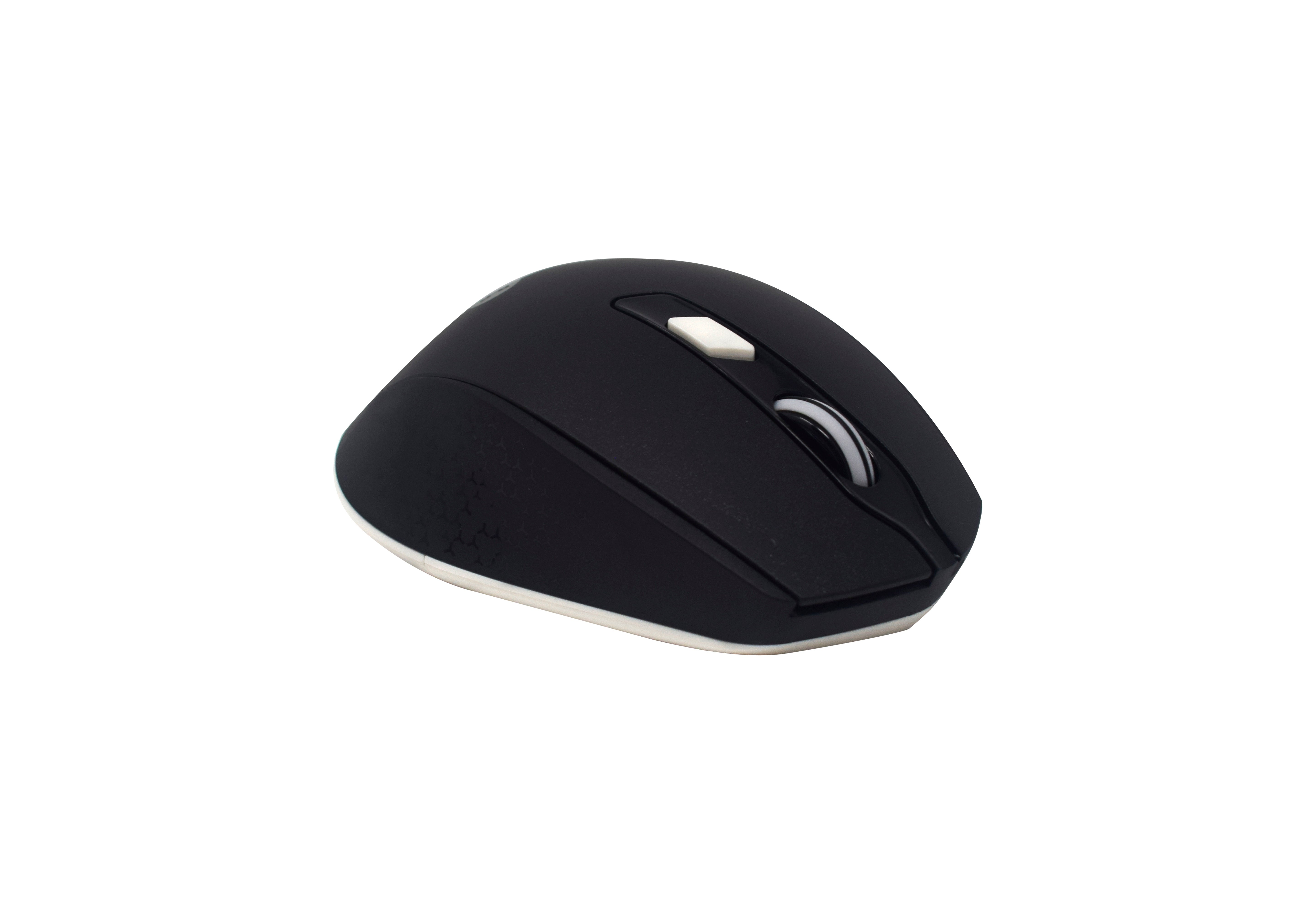 Mouse Naceb Technology NA-0119N - Negro, 6 botones, Inalámbrico, 1200 - 2400 DPI