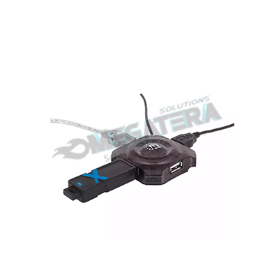 HUB MANHATTAN, 4 PUERTOS USB, COLOR NEGRO